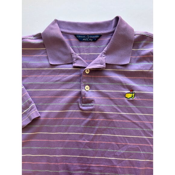 Vintage Masters Clubhouse Collection Men's Large Polo Shirt W/ In Italy - Picture 1 of 9